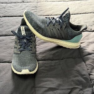 Adidas Black and Teal Sneakers